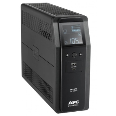 ДБЖ APC Back UPS Pro S 1200VA/720W, LCD, USB, 6+2 C13, (BR1200SI) ДБЖ APC Back UPS Pro S 1200VA/720W, LCD, USB, 6+2 C13, (BR1200SI)