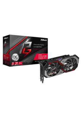 Відеокарта AMD Radeon RX 5500 XT ASRock Phantom Gaming D 8G OC, 8GB DDR6, 128 bit, PCI Express