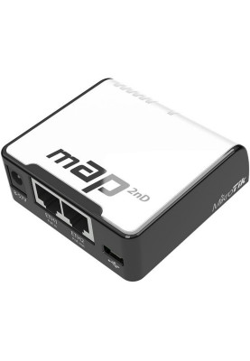 Маршрутизатор MikroTik RouterBoard MAP2ND, 2.4GHz 802.11b/g/n, 400MHz CPU, 64MB RAM, Passive PoE IN/