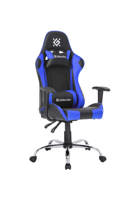 Крісло ігрове Defender Gamer, 60мм поліуретан, Black/Blue