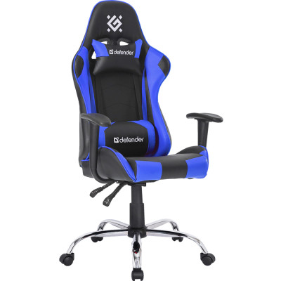 Крісло ігрове Defender Gamer, 60мм поліуретан, Black/Blue