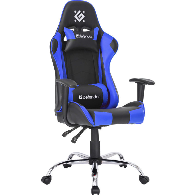 Крісло ігрове Defender Gamer, 60мм поліуретан, Black/Blue