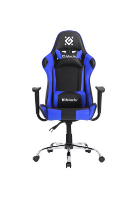 Крісло ігрове Defender Gamer, 60мм поліуретан, Black/Blue