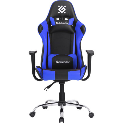 Крісло ігрове Defender Gamer, 60мм поліуретан, Black/Blue