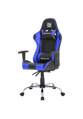 Крісло ігрове Defender Gamer, 60мм поліуретан, Black/Blue