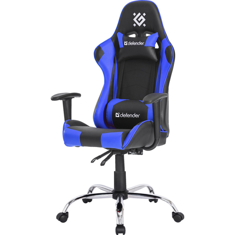 Крісло ігрове Defender Gamer, 60мм поліуретан, Black/Blue
