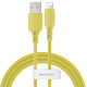 Кабель USB AM-Lightning M, 1.2 м, 2.4A, Жовтий, CALDC Baseus