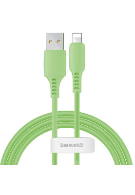 Кабель USB AM-Lightning M, 1.2 м, 2.4A, Зелений, CALDC Baseus