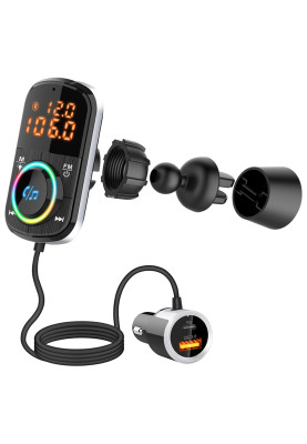 автомобільний FM-трансміттер Aspiring Wave 4 PD 20W LED/Bluetooth/MicroSD/DSP/QC3.0