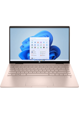 Ноутбук HP Pavilion x360 14-ek2011ua 14"FHD IPS Ts,300n/Core5-120U(5.0)/16Gb/SSD512Gb/IntGr/W11H/Золотисто-р (A0NB4EA)