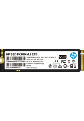 SSD 2Tb HP FX700 M.2 PCIe 4.0 x4 NVMe 2.0 2280 TLC 3D V-NAND, Retail