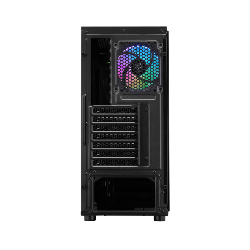 Корпус FSP CMT350 2xUSB3.0, fans F:2x12cm+ARGB R:1x12cm, без БЖ ATX