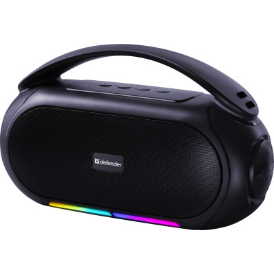 Акустична система 1.0 Defender Beatbox 12, 12Вт, Bluetooth/RGB/FM/USB/TF/MIC/ чорна