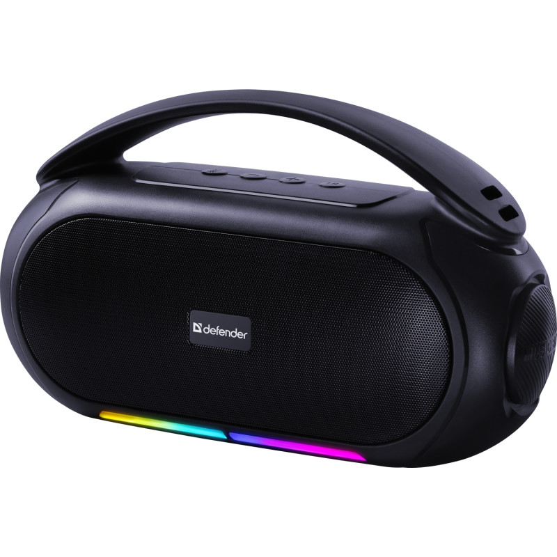 Акустична система 1.0 Defender Beatbox 12, 12Вт, Bluetooth/RGB/FM/USB/TF/MIC/ чорна