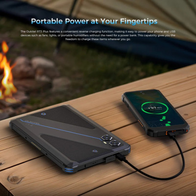 Планшет Oukitel RT3plus 8” HD / 4GB/128GB / G81 / 11000mAh / 16+8Мп / IP69K / LTE Black