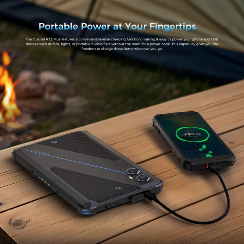 Планшет Oukitel RT3plus 8” HD / 4GB/128GB / G81 / 11000mAh / 16+8Мп / IP69K / LTE Black
