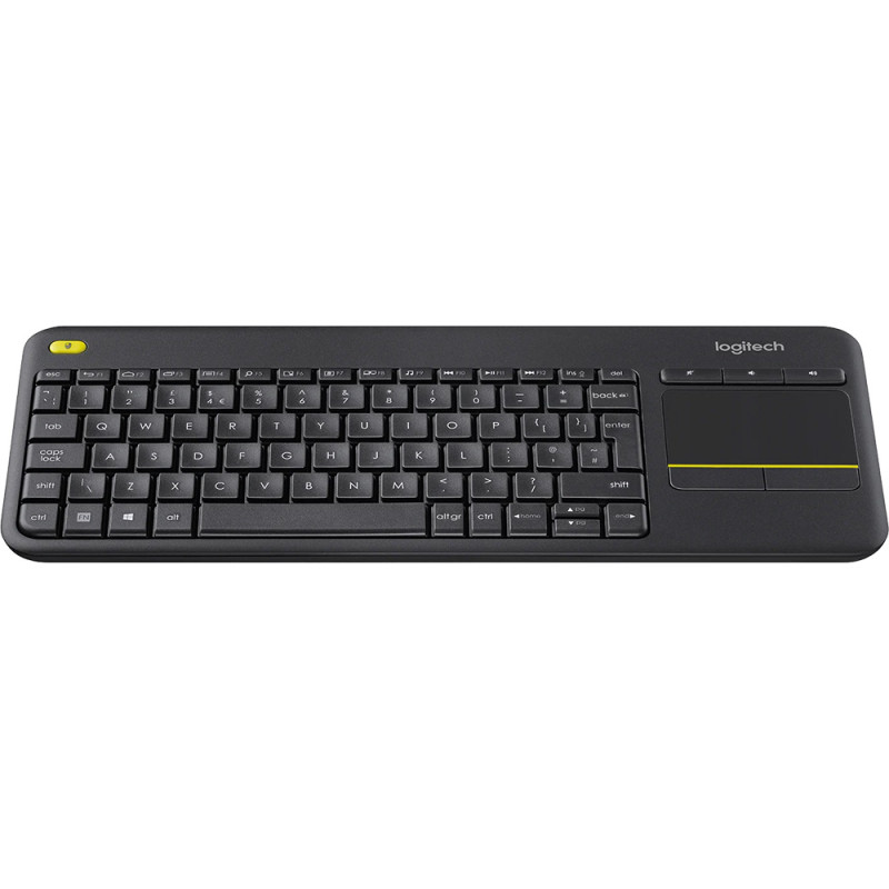 Клавіатура Logitech K400Plus, бездротова, чорна