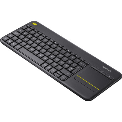 Клавіатура Logitech K400Plus, бездротова, чорна