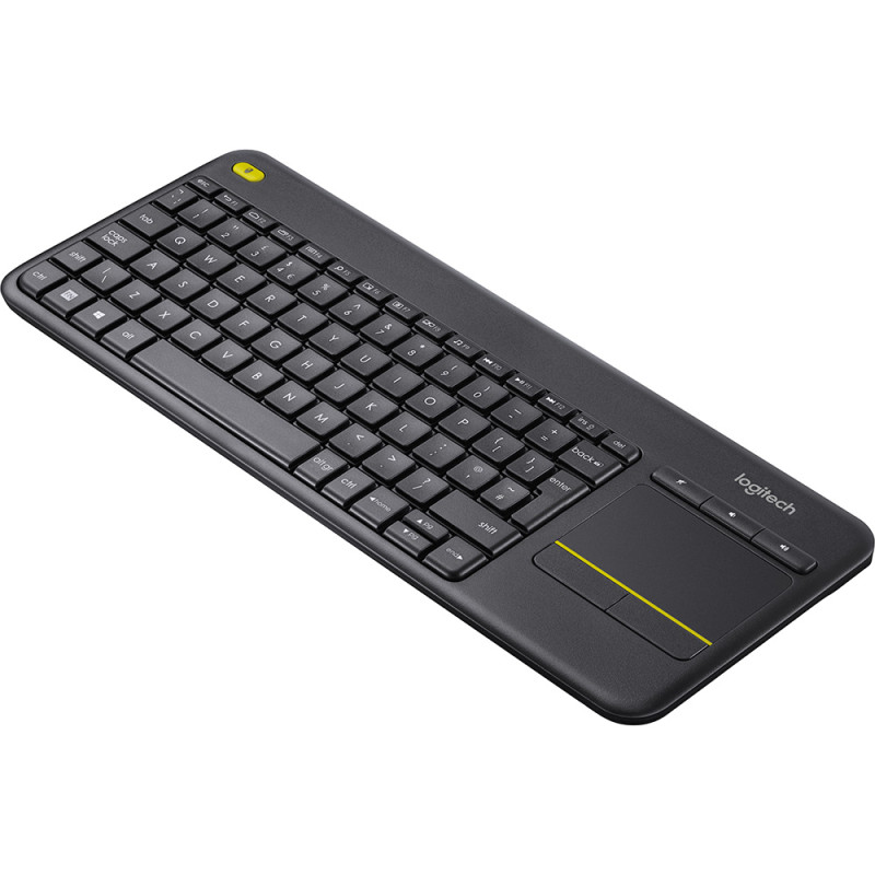 Клавіатура Logitech K400Plus, бездротова, чорна