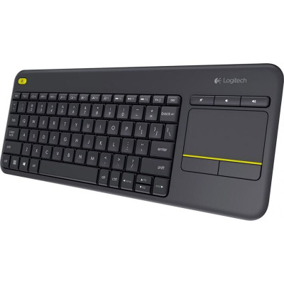 Клавіатура Logitech K400Plus, бездротова, чорна