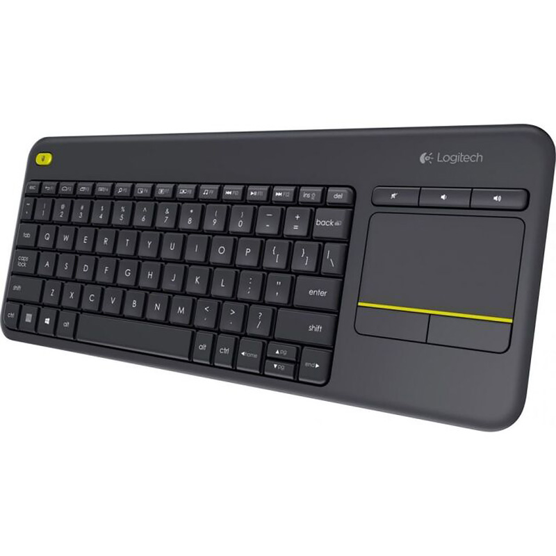 Клавіатура Logitech K400Plus, бездротова, чорна