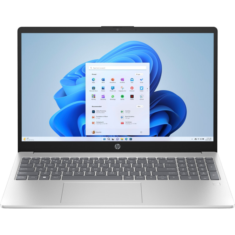 Ноутбук HP 15-fc0283ua 15.6" FHD IPS, 300n/Ryzen 3-7320U (4.1)/8Gb/SSD512Gb/Radeon/FPS/Win11H/Сріблястий (C9RH5EA)
