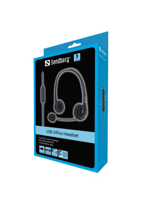 Гарнітура  Sandberg Office, USB, Black