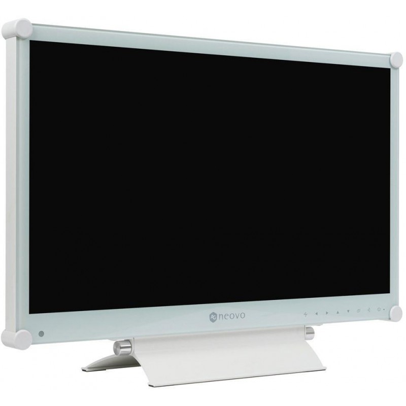 TFT 23.6" Neovo MX-24, скло NeoV™, VGA, DVI-D, HDMI, DP, 24/7, металевий, колонки, білий