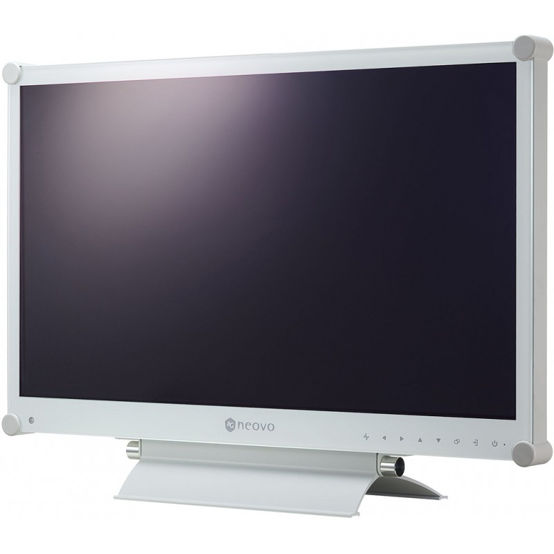 TFT 23.6" Neovo MX-24, скло NeoV™, VGA, DVI-D, HDMI, DP, 24/7, металевий, колонки, білий