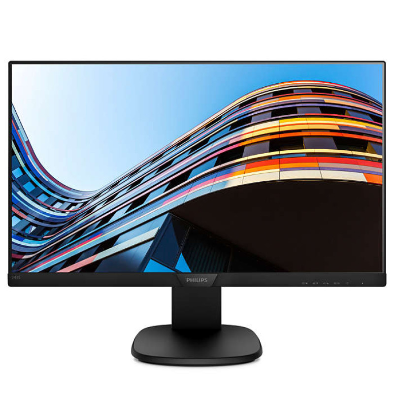 Монітор TFT 23.8" Philips 243S7EYMB, IPS, VGA, DisplayPort 1.2, Pivot, колонки, чорний