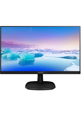 TFT 23.8" Philips 243V7QDAB, IPS, VGA, DVI-D, HDMI, колонки, чорний