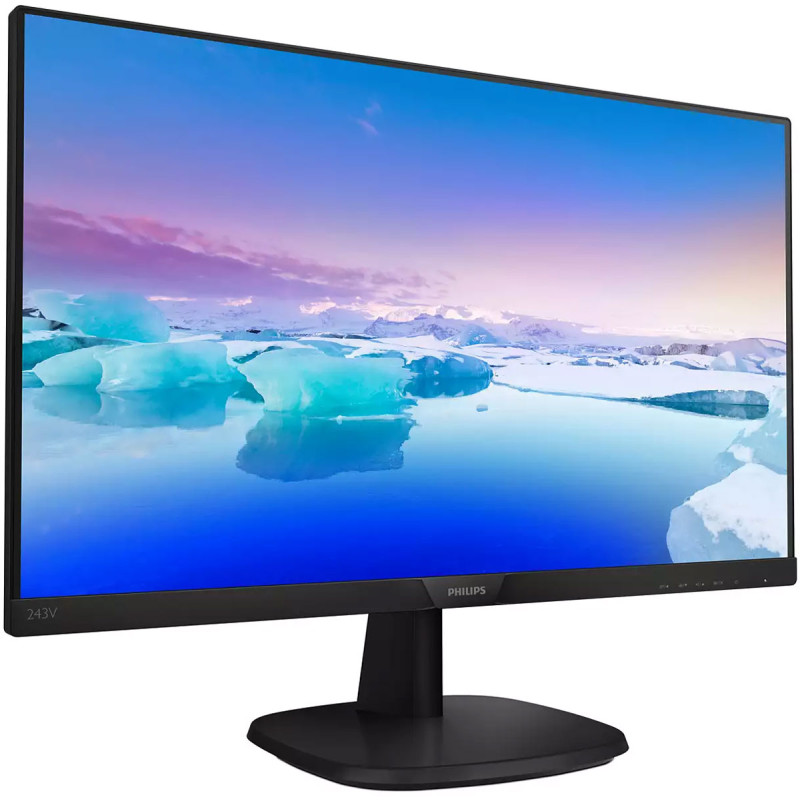 TFT 23.8" Philips 243V7QDAB, IPS, VGA, DVI-D, HDMI, колонки, чорний