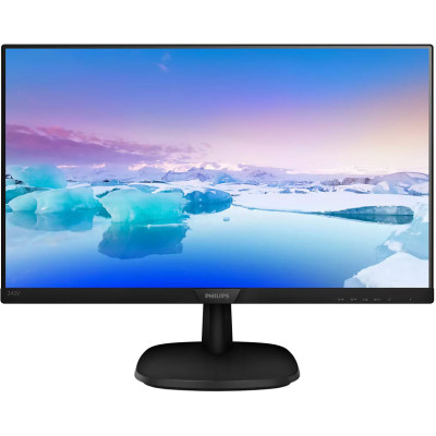 TFT 23.8" Philips 243V7QDSB, IPS, VGA, DVI-D, HDMI, чорний