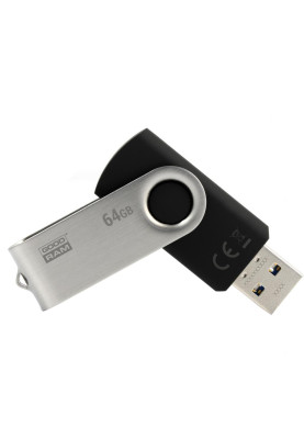 Пам'ять USB Flash GoodRAM 64GB USB 2.0 Twister Black, Retail