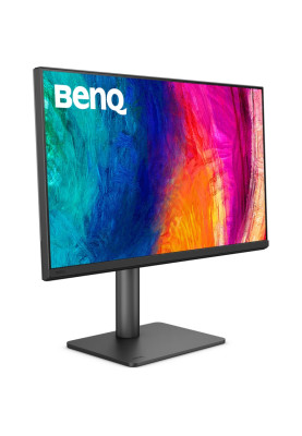 TFT 27" BenQ PD2706QN, QHD, IPS, HDMI, DP, USB-C, HAS, Pivot, колонки, темно сірий