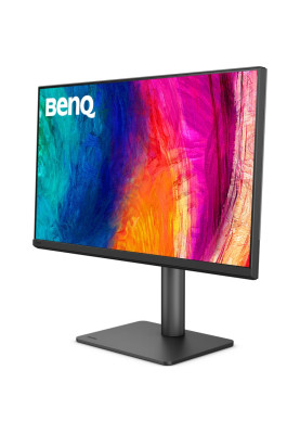TFT 27" BenQ PD2706QN, QHD, IPS, HDMI, DP, USB-C, HAS, Pivot, колонки, темно сірий