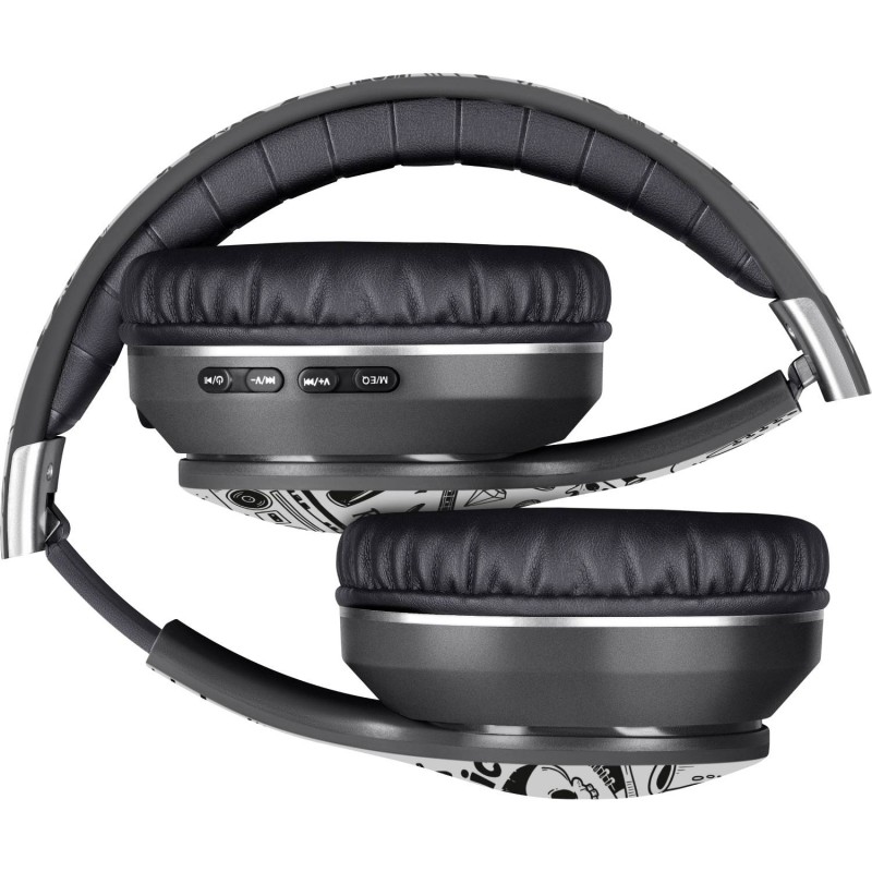 Навушники з мікрофоном Defender FreeMotion B595 Bluetooth, чорно-білий принт