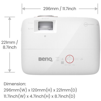 Проектор BENQ TH671ST, короткофокусний, DLP,1080P,ANSI 3000Lm,10000:1, 2хHDMI, USB,16:9, білий