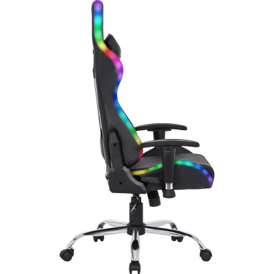 Крісло ігрове Defender Ultimate, 60мм, Клас 3, RGB ПУ, Black