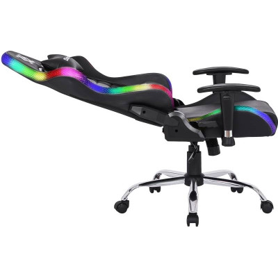 Крісло ігрове Defender Ultimate, 60мм, Клас 3, RGB ПУ, Black