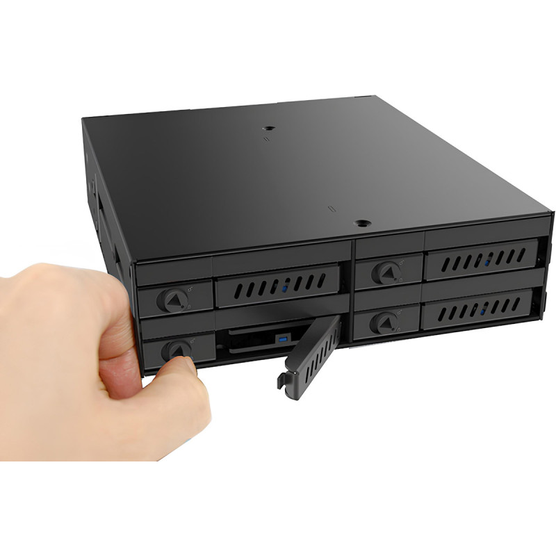 Бекплейн Chieftec CMR-425 1x5.25" -> 4x2.5" HDDs Hot-Swap Metal
