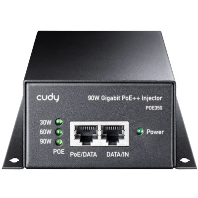 Адаптер PoE Cudy Iнжектор POE350, 90W Gigabit PoE+/PoE Injector Адаптер PoE Cudy Iнжектор POE350, 90W Gigabit PoE+/PoE Injector