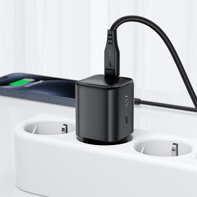 Зарядний пристрій 1xUSB-C 67W Gan A134 Fast Charger Black Acefast