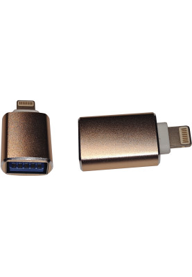 Перехідник OTG Lightning-USB 3.0 AF Gold