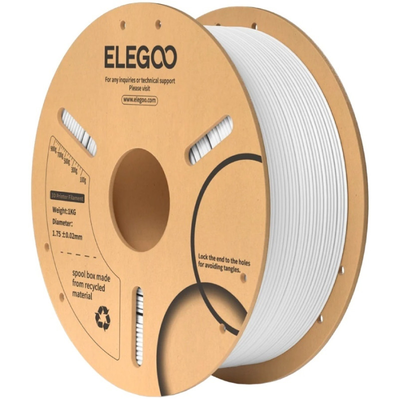 Пластик (Filament) ELEGOO PLA 1кг, 1.75мм, білий