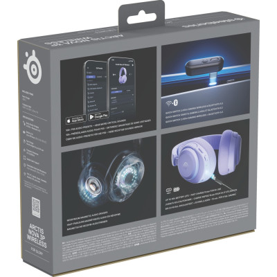 Ігрова гарнітура SteelSeries Arctis Nova 3P Wireless MultiPlatform Lavender