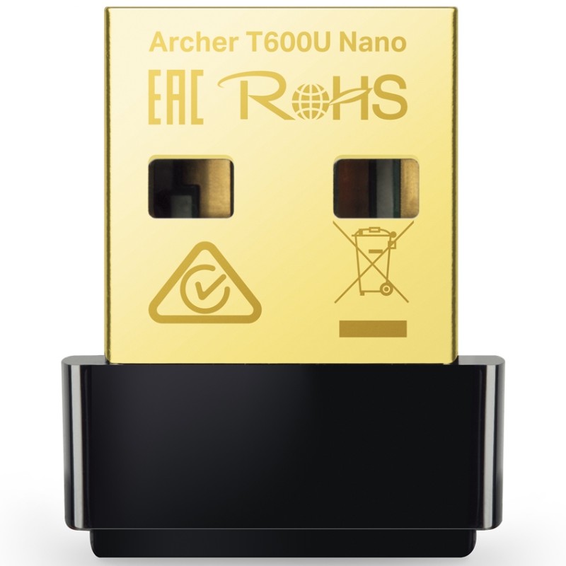 Адаптер WiFi TP-Link Archer T600U Nano AC600 USB2.0 nano