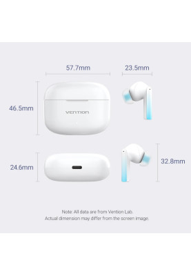 Навушники TWS Vention Elf Earbuds E04 White