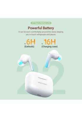 Навушники TWS Vention Elf Earbuds E04 White