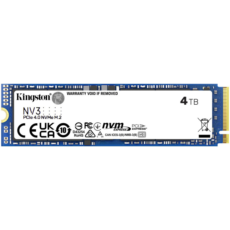SSD 4TB Kingston NV3 M.2 2280 PCIe 4.0 x4 NVMe